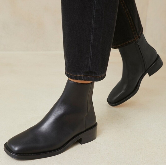 LOEFFLER RANDALL Beck Black Low Heel Bootie - Picture 1 of 9